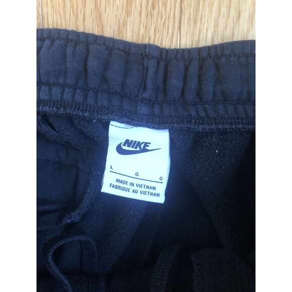 Nike Sweatpants Mens Large Black Sportswear Club Fleece Joggers - Picture 2 of 7